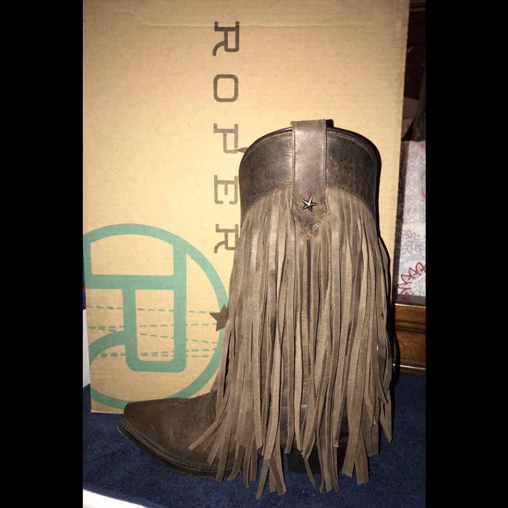 Ladies Roper Fringe Boot